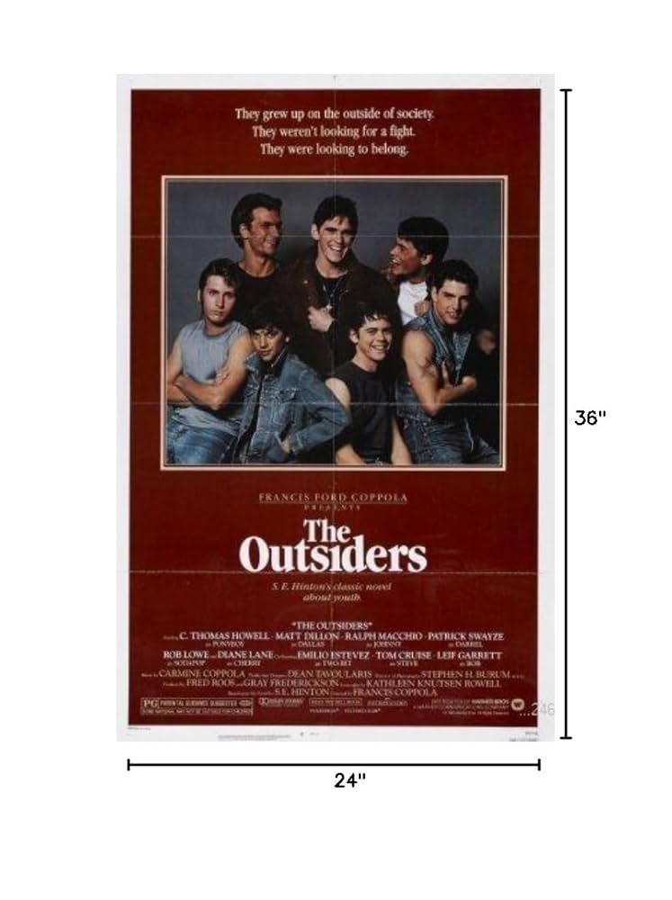 「THEOUTSIDERS」ポスター Amazon.com: The Outsiders Movie Poster 12x18 inch(30cmx46cm